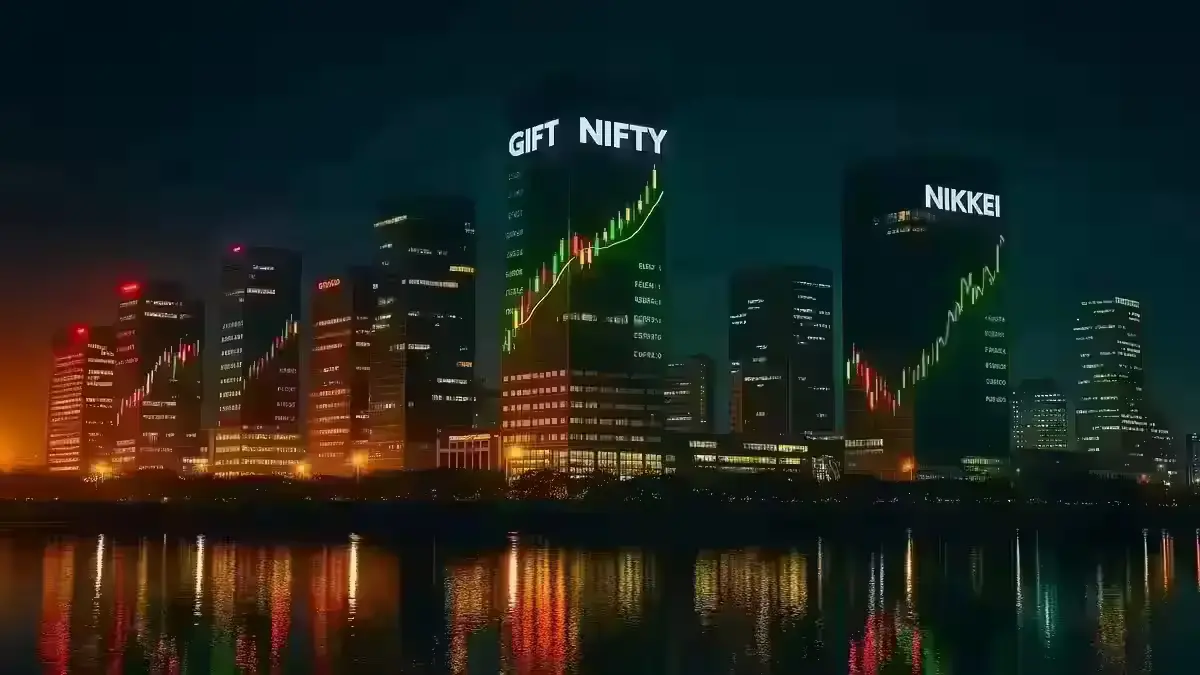 Gift Nifty Live: Global Cues, Nikkei Impact & Indian Open GIFT City financial district and Gift Nifty trading exchange