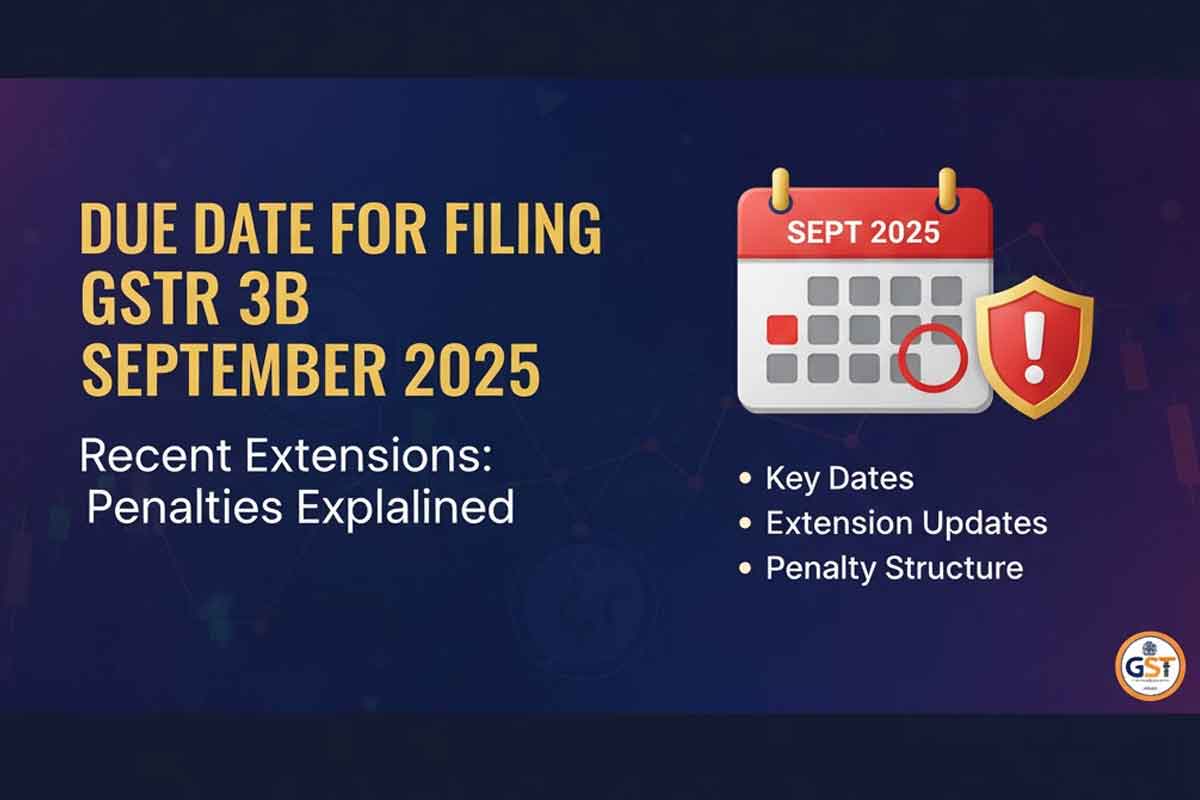Due Date for Filing GSTR 3B September 2025: Recent Extensions & Penalties Explained