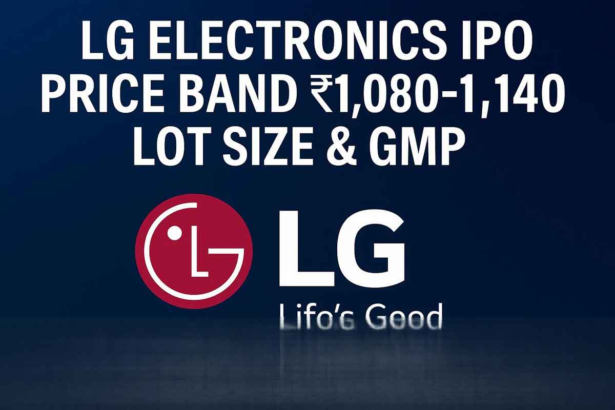 LG Electronics IPO Price Band ₹1,080–1,140, Lot Size & GMP