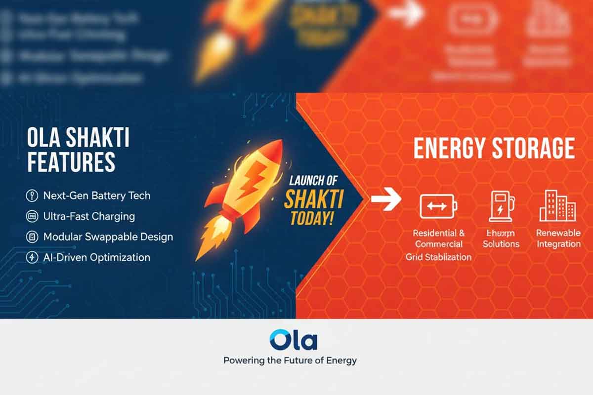 Ola Shakti Features, launch of Shakti & energy storage