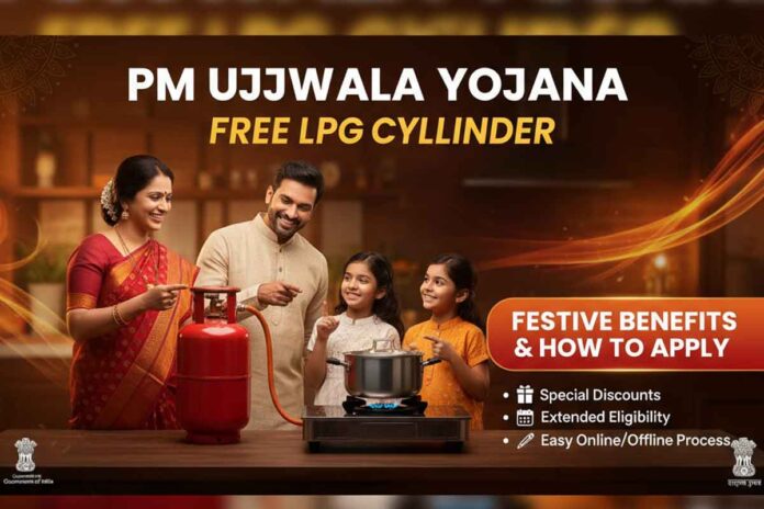 PM Ujjwala Yojana Free LPG Cylinder: Festive Benefits & How to Apply