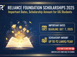 Reliance Foundation Scholarships 2025 - Important Dates, Scholarship Amount for UG Students