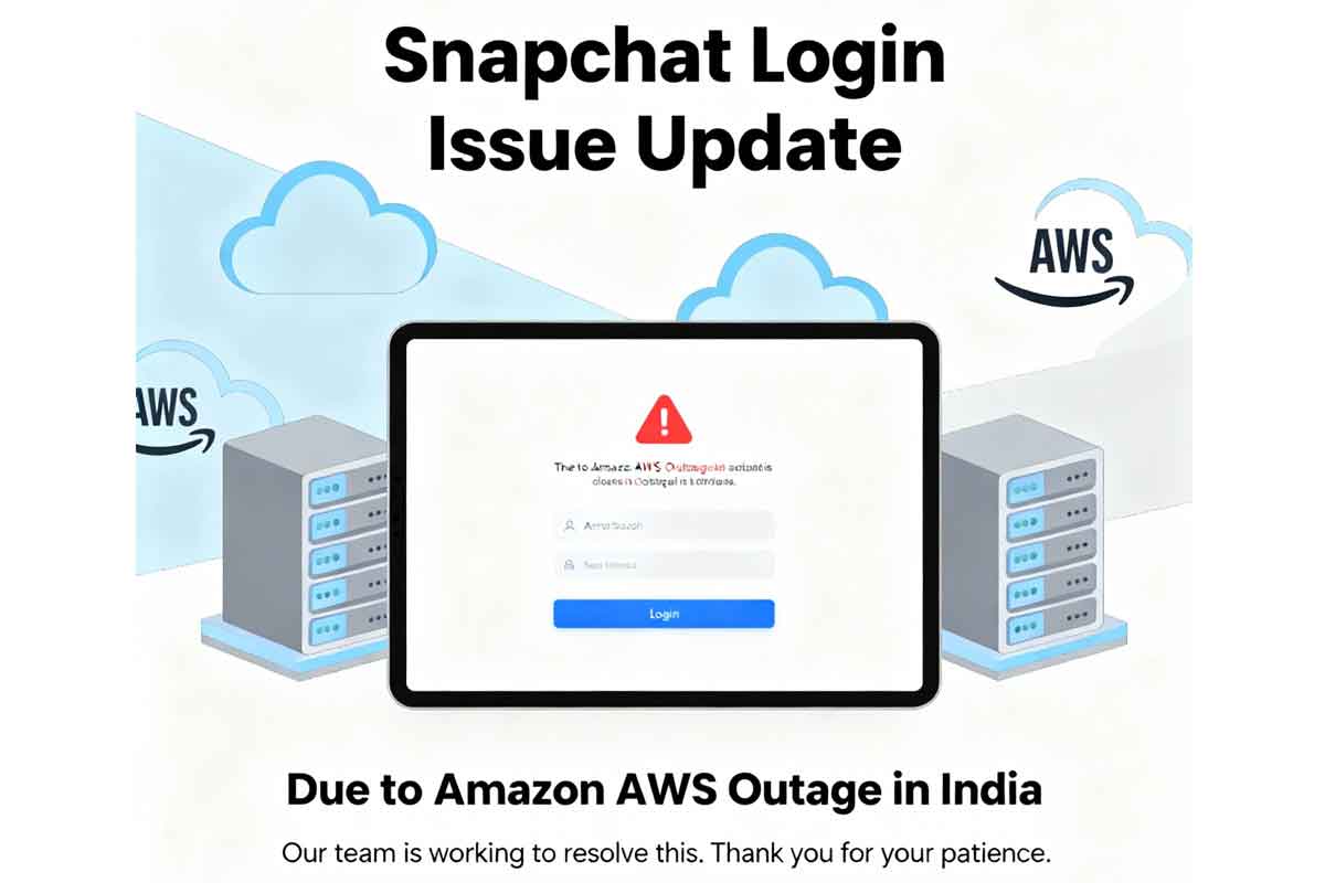 Snapchat login fails today: Amazon AWS outage causes Snapchat down in India Snapchat login fails today: Amazon AWS outage causes Snapchat down in India
