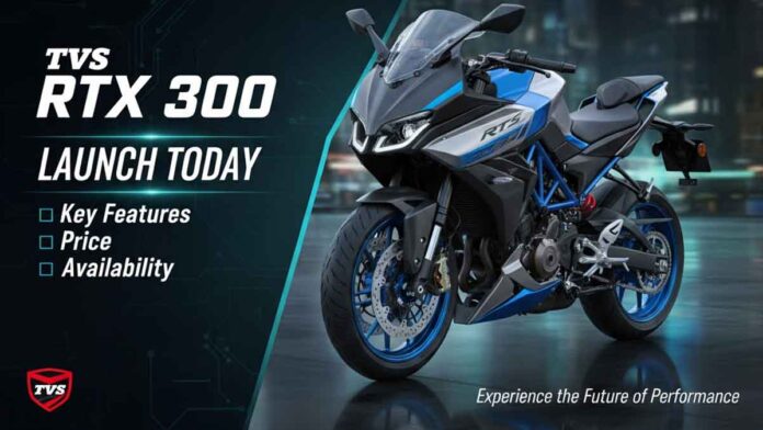 TVS RTX 300 Launch Today: Key Features, Price and Availability