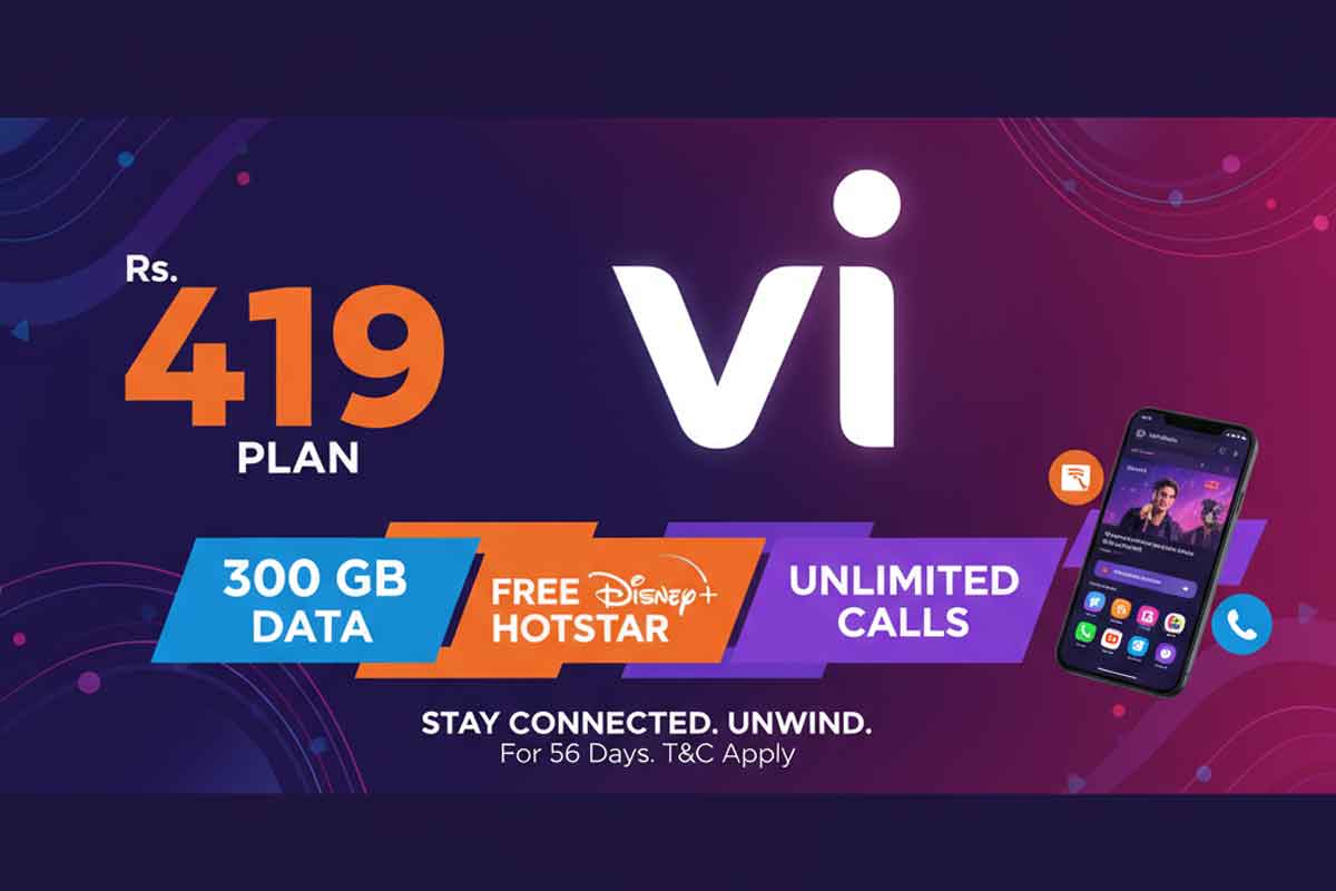 Vodafone Idea Rs 419 Plan in India: 300 GB Data, Free Disney+ Hotstar, Unlimited Calls Vodafone Idea Rs 419 Plan in India: 300 GB Data, Free Disney+ Hotstar, Unlimited Calls