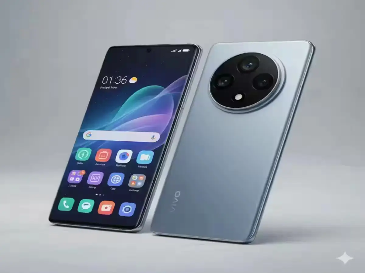 vivo x300 pro front and back design with new OriginOS interface 2025