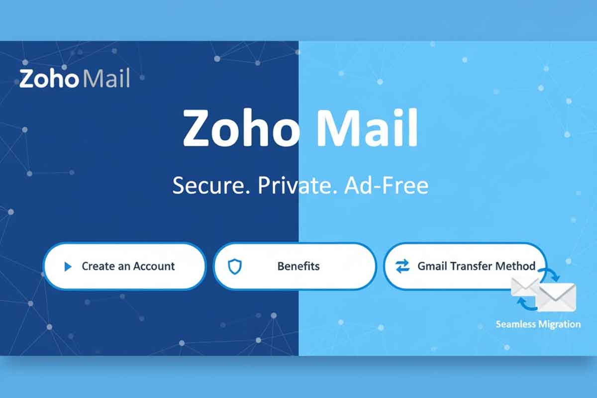 Zoho Mail: Create an Account, Benefits & Gmail Transfer Method