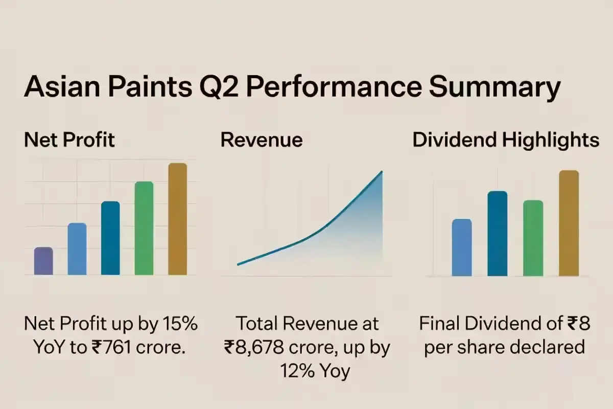 Asian Paints Q2 results performance chart