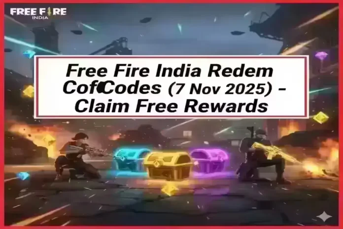 Free Fire India Garena MAX redeem codes 7 Nov 2025