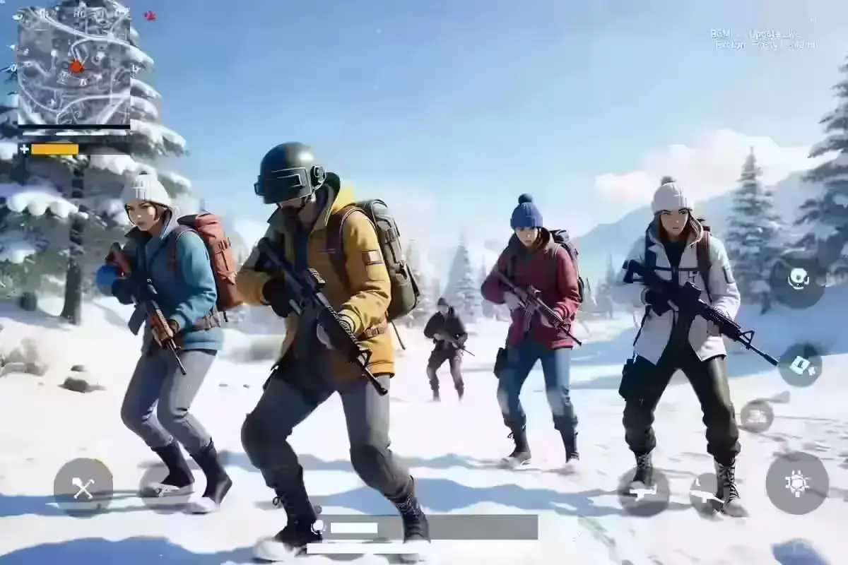 Players exploring Frosty Funland in BGMI 4.1 Update