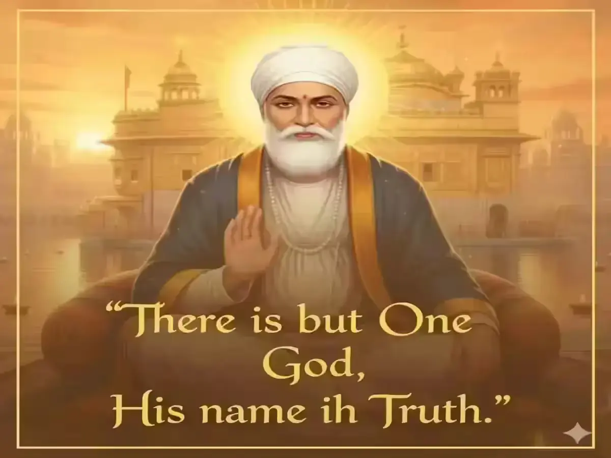 Guru Nanak Dev Ji quote on truth and unity for Guru Nanak Jayanti 2025