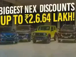 Maruti Suzuki Nexa cars with up to ₹2.64 lakh discount in November 2025