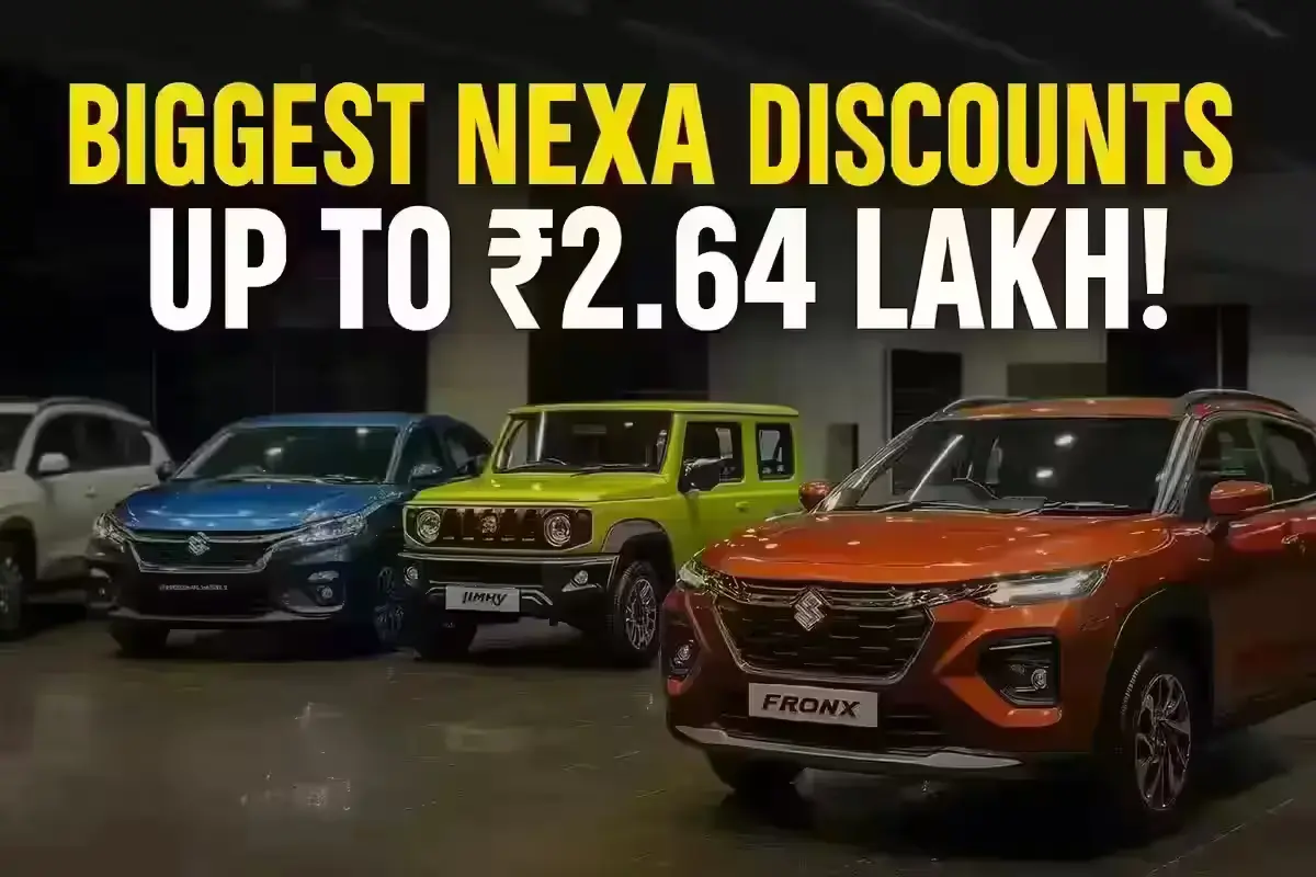 Maruti Suzuki dealership showing Nexa festive discounts and offers