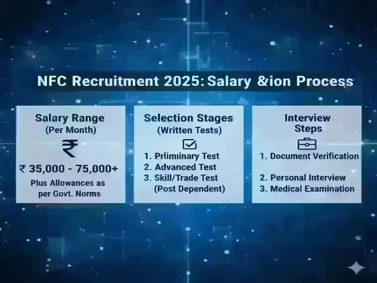NFC Recruitment 2025 salary and selection process chart