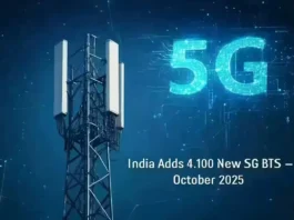 India adds 4,100 new 5G BTS in October 2025 – 5G tower network
