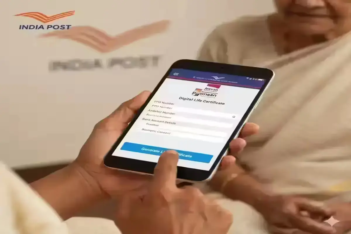 India Post Brings Doorstep Digital Life Certificate for Pensioners Pensioner using Jeevan Pramaan app to submit digital Life Certificate