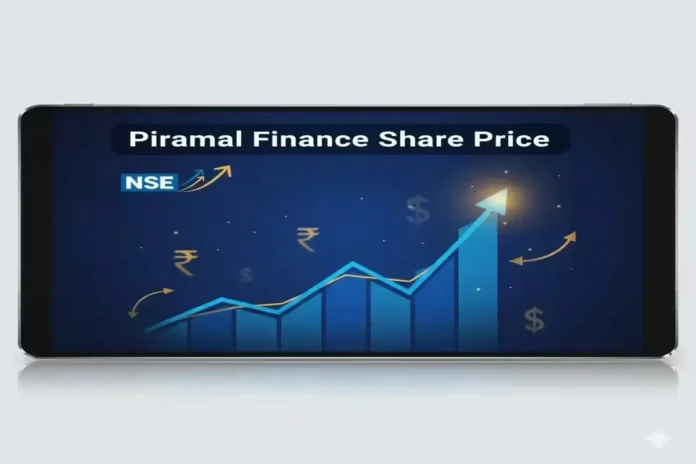 Piramal Finance share price rising stock graph on NSE