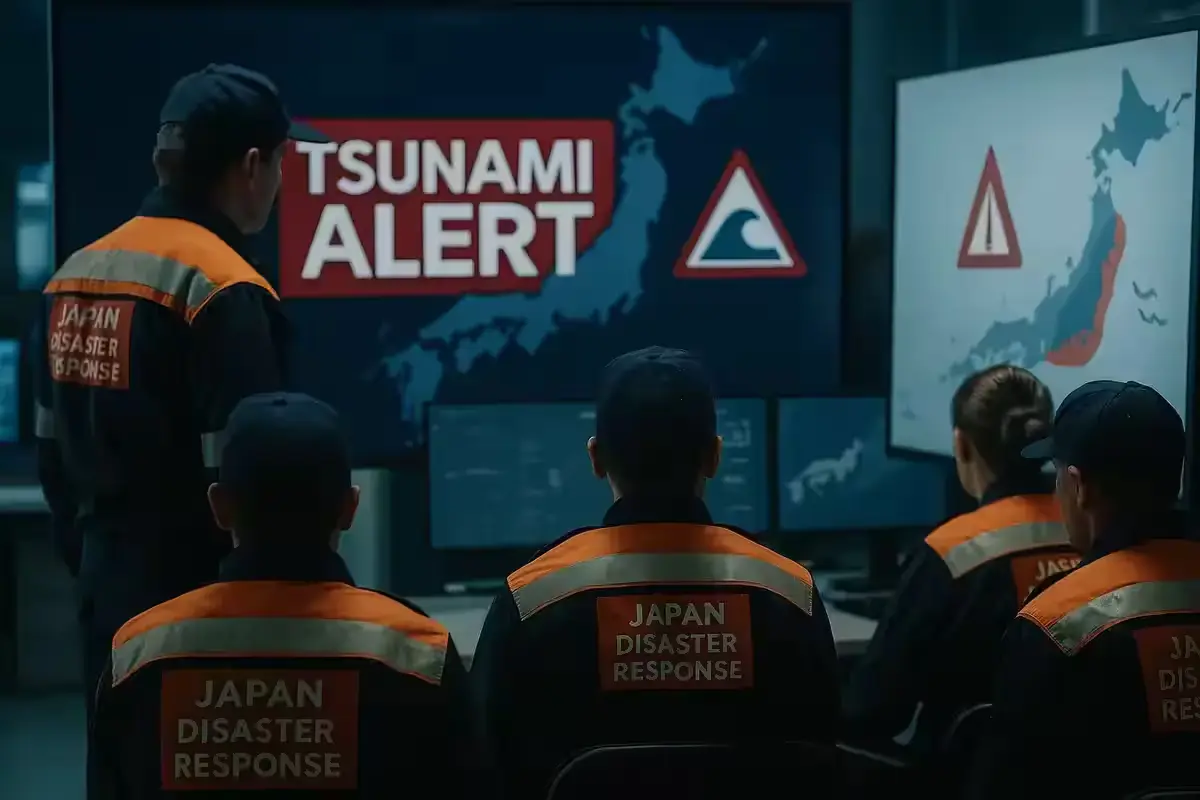 Emergency teams in Japan monitoring tsunami alerts after 6.7 magnitude earthquake