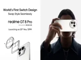 Realme GT 8 Pro switchable camera bump and sustainable design