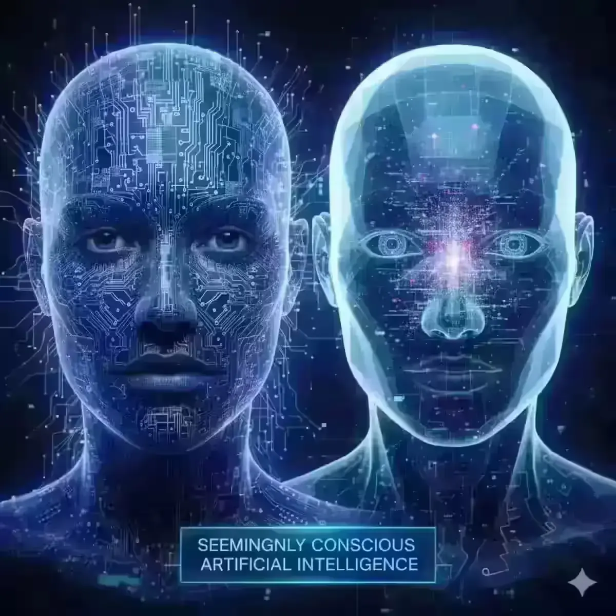 Visual representation of Seemingly Conscious Artificial Intelligence concept