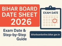 Bihar Board Date Sheet 2026: Exam Date & Step-by-Step Guide to Download from biharboardonline.bihar.gov.in