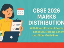 CBSE 2026 Marks Distribution with Board Practical Exams Schedule, Marking Scheme and Other Guidelines