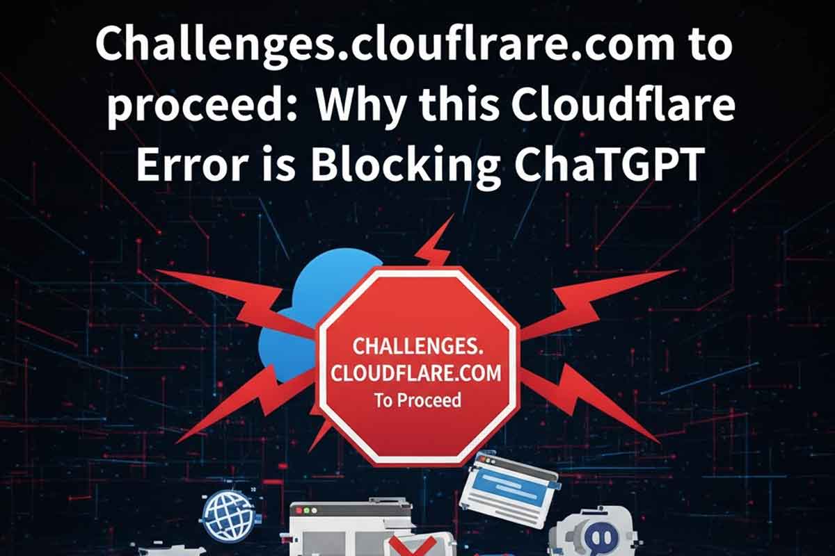 ChatGPT Down as Cloudflare Down Causes challenges.cloudflare.com to Proceed Errors