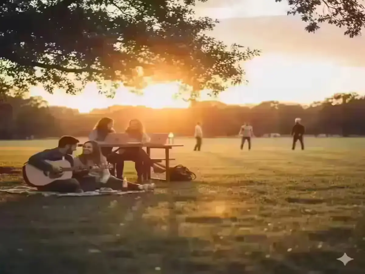 People enjoying longer evenings after Daylight Savings 2025