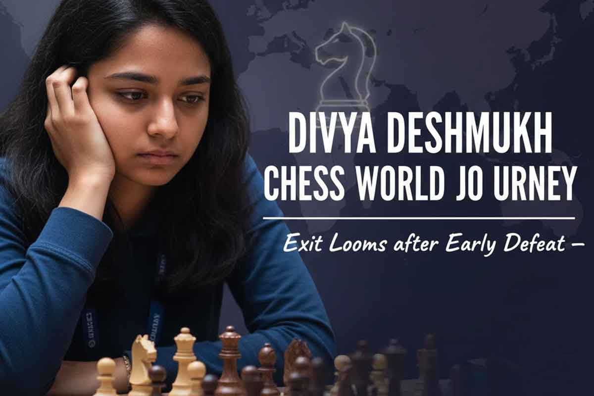 Divya Deshmukh Chess World Cup Journey – Exit Looms after Early Defeat Divya Deshmukh Chess World Cup Journey – Exit Looms after Early Defeat
