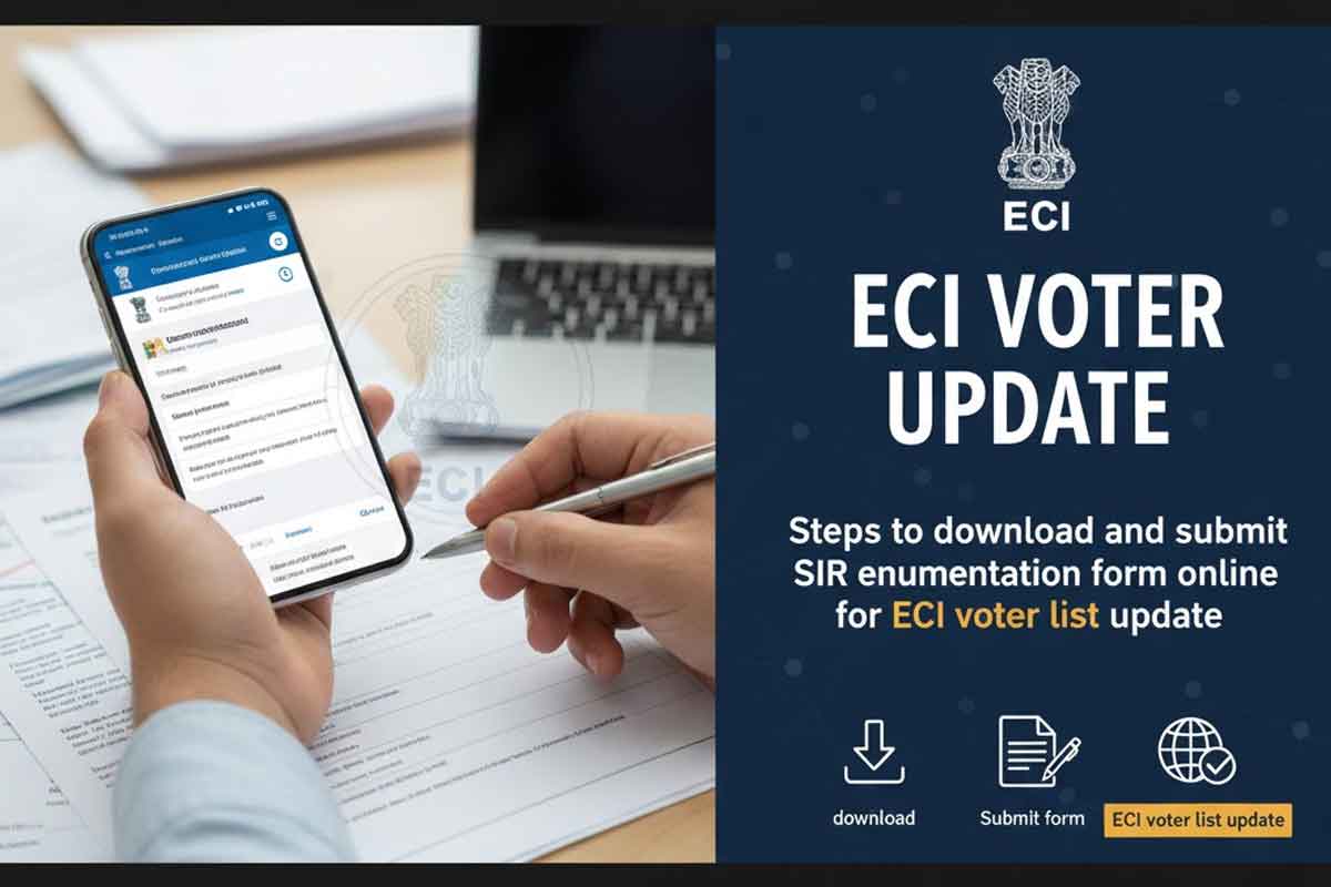 ECI voter update: Steps to download and submit SIR enumeration form online for ECI voter list update ECI voter update: Steps to download and submit SIR enumeration form online for ECI voter list update