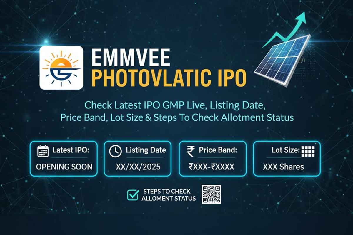 Emmvee Photovoltaic IPO: Check Latest IPO GMP Live, Listing Date, Price Band, Lot Size & Steps To Check Allotment Status