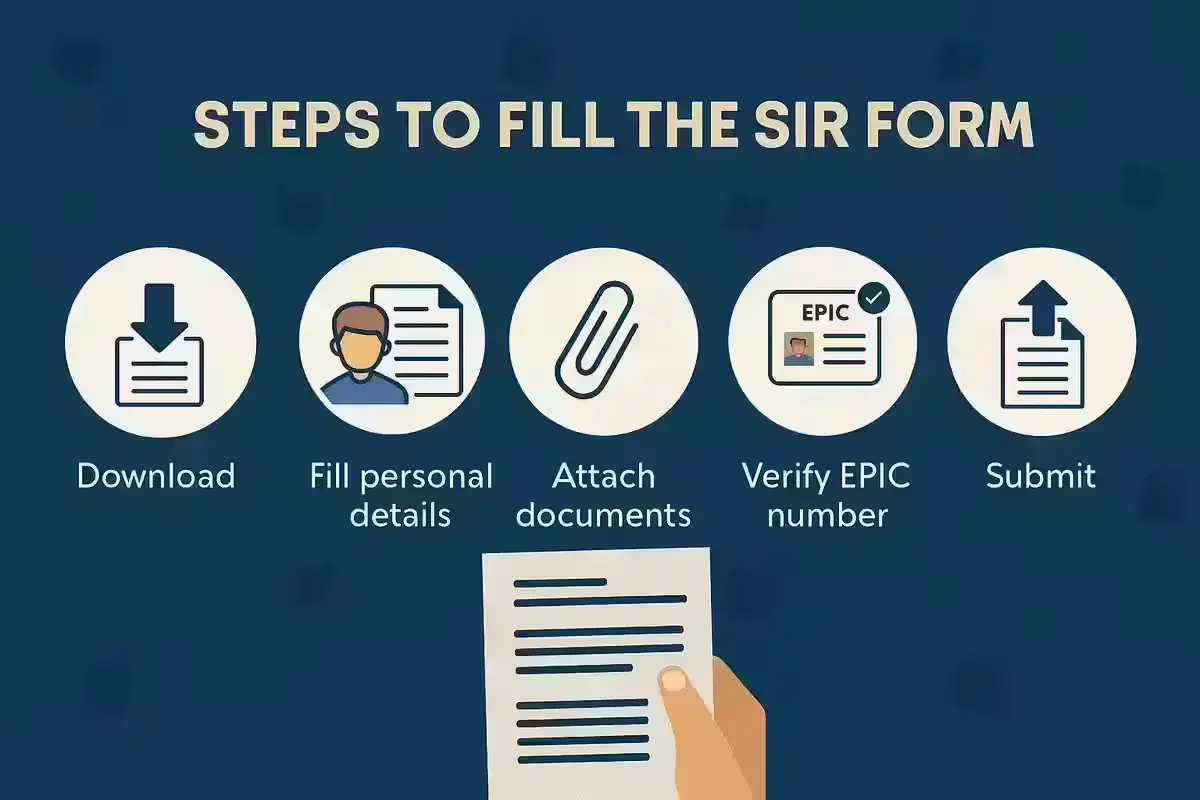 Step-by-step guide on how to fill the SIR form