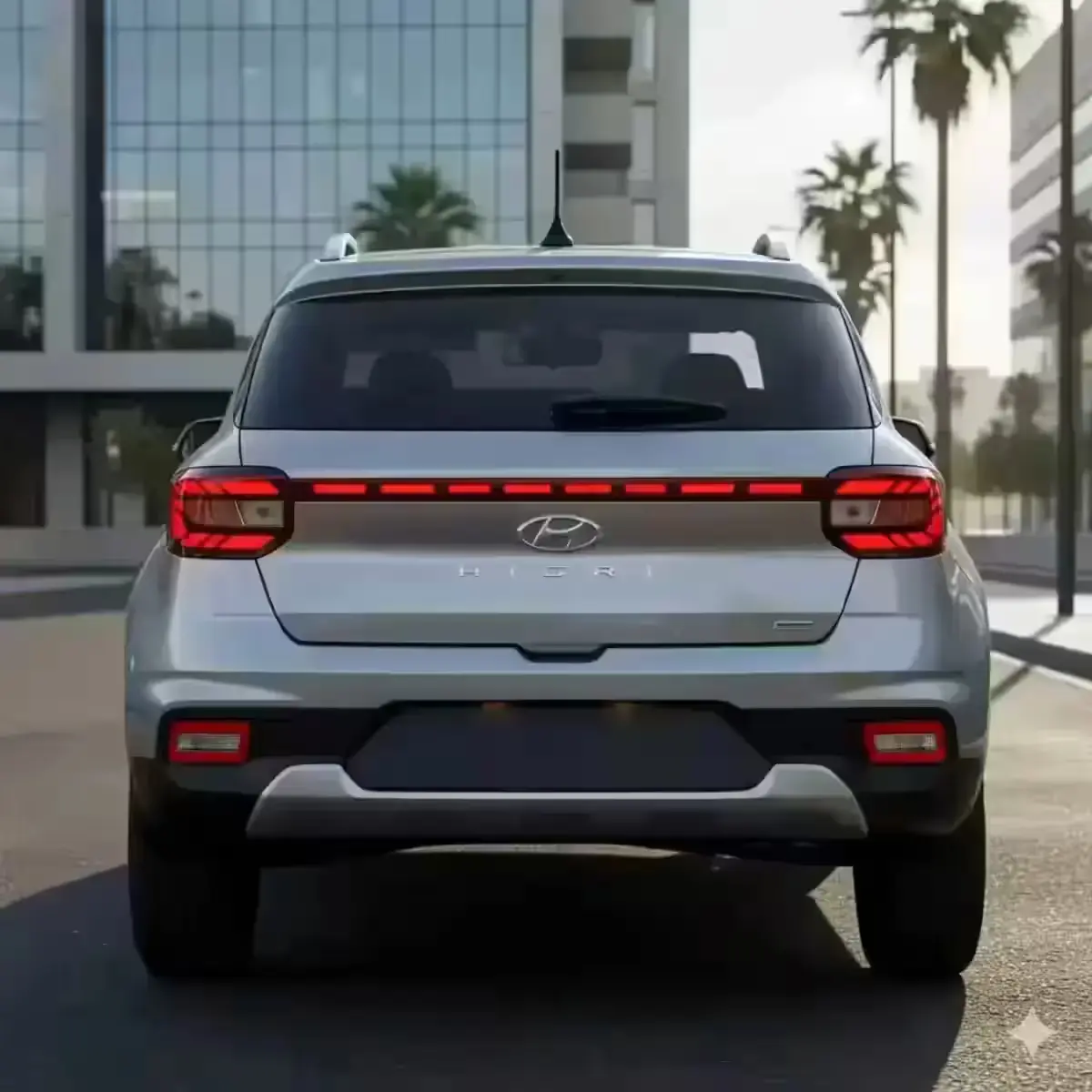 Hyundai Venue 2025 rear view LED tail lamps