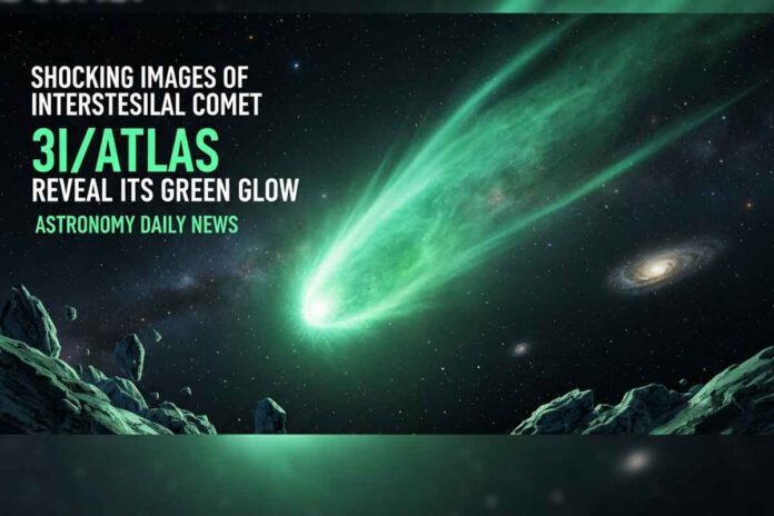 Shocking Images of Interstellar Comet 3I/ATLAS Reveal Its Green Glow