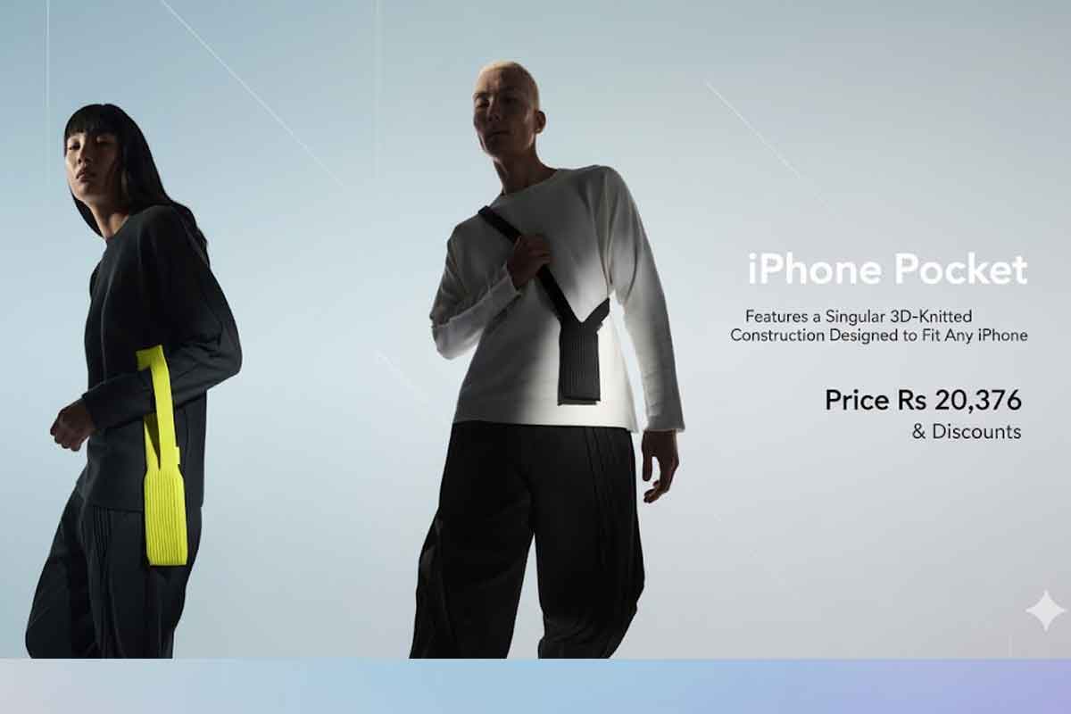 iPhone Pocket Features a Singular 3D-Knitted Construction Designed to Fit Any iPhone - Price Rs 20,376 & Discounts
