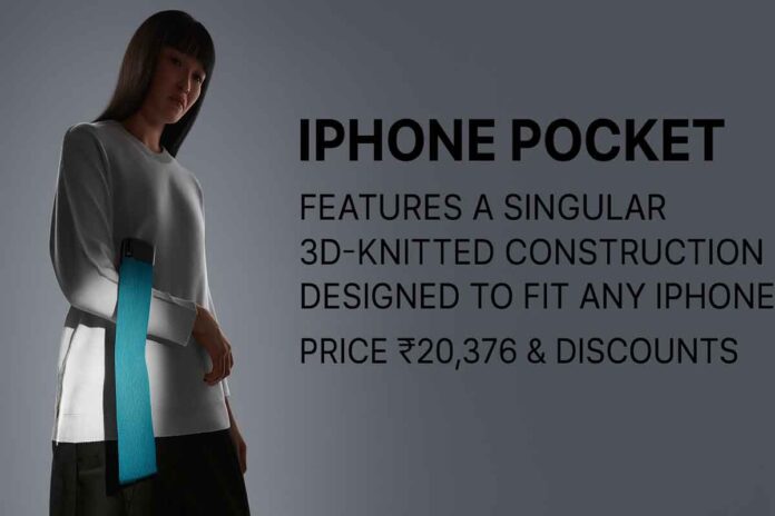 iPhone Pocket Features a Singular 3D-Knitted Construction Designed to Fit Any iPhone - Price Rs 20,376 & Discounts