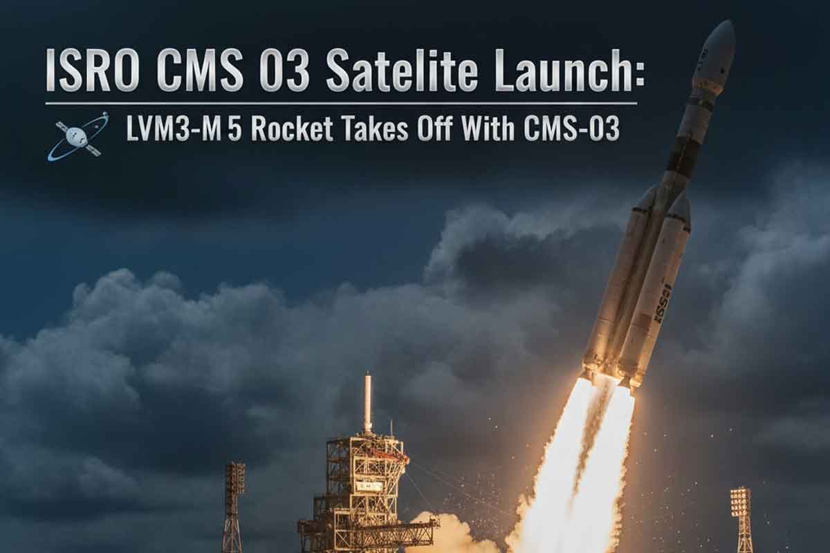 ISRO CMS 03 Satellite Launch: LVM3-M5 Rocket Takes Off With CMS-03