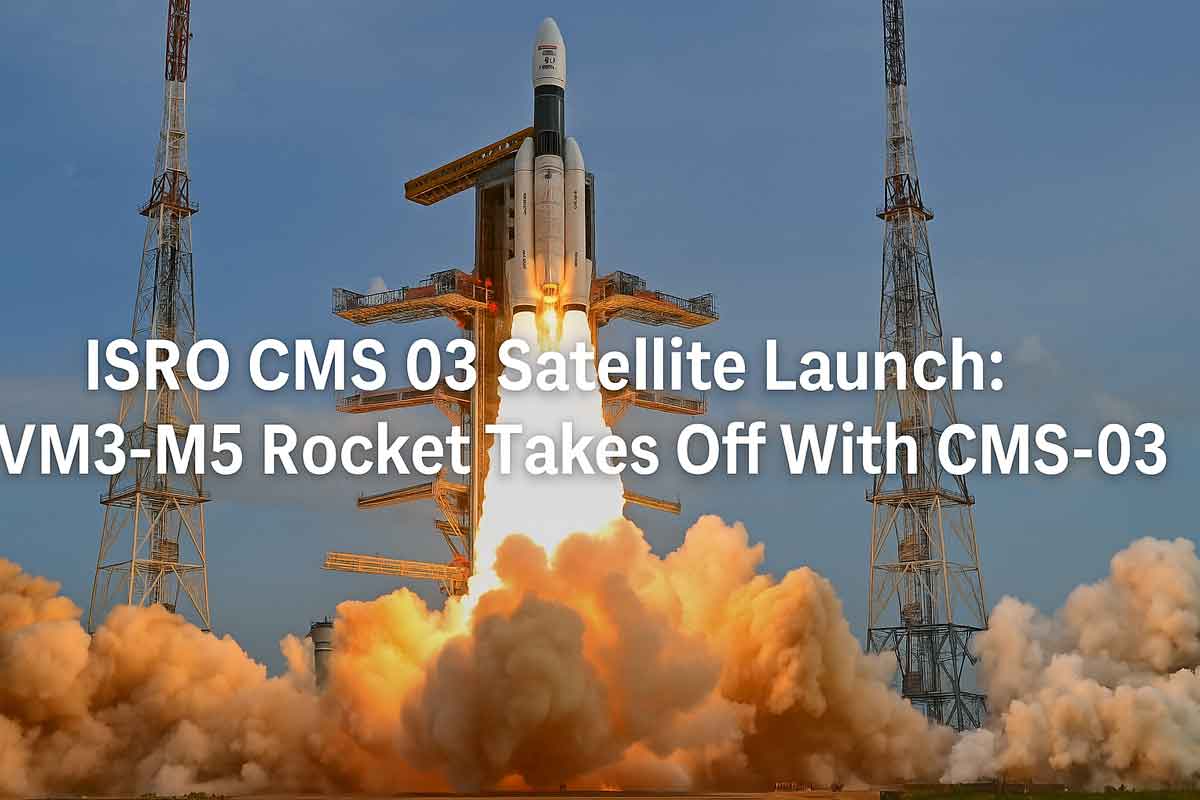 ISRO CMS 03 Satellite Launch: LVM3-M5 Rocket Takes Off With CMS-03