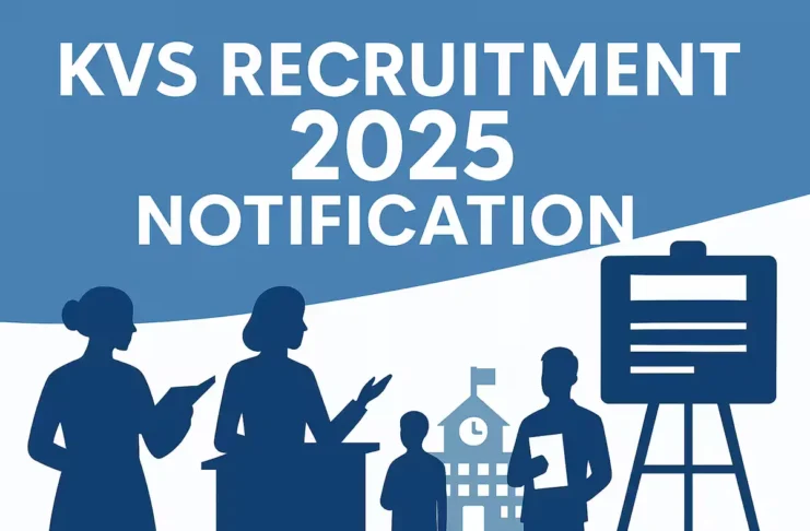 KVS Recruitment 2025 notification image for teaching and non-teaching vacancies