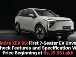Mahindra XEV 9S: First 7-Seater EV Unveiled – Check Features and Specification With Price Beginning at Rs. 19.95 Lakh