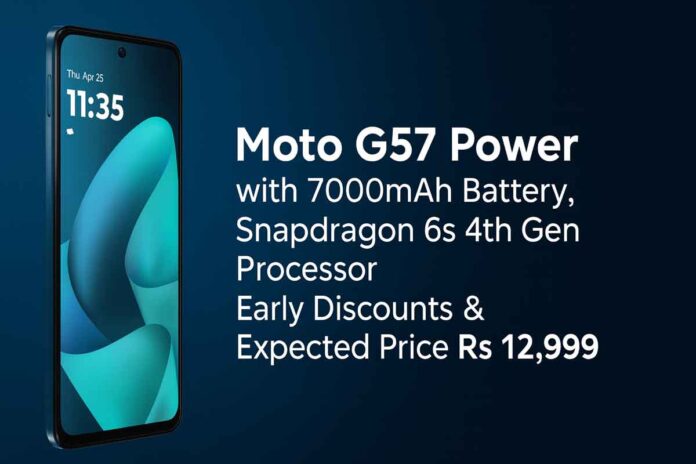 Moto G57 Power With 7000mAh Battery And Snapdragon 6s 4th Gen Processor, Expected Price Just Rs 12,999, Early Discounts And Launch Date Details
