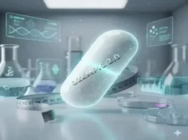 Ozempic 2.0 futuristic pill concept for weight loss