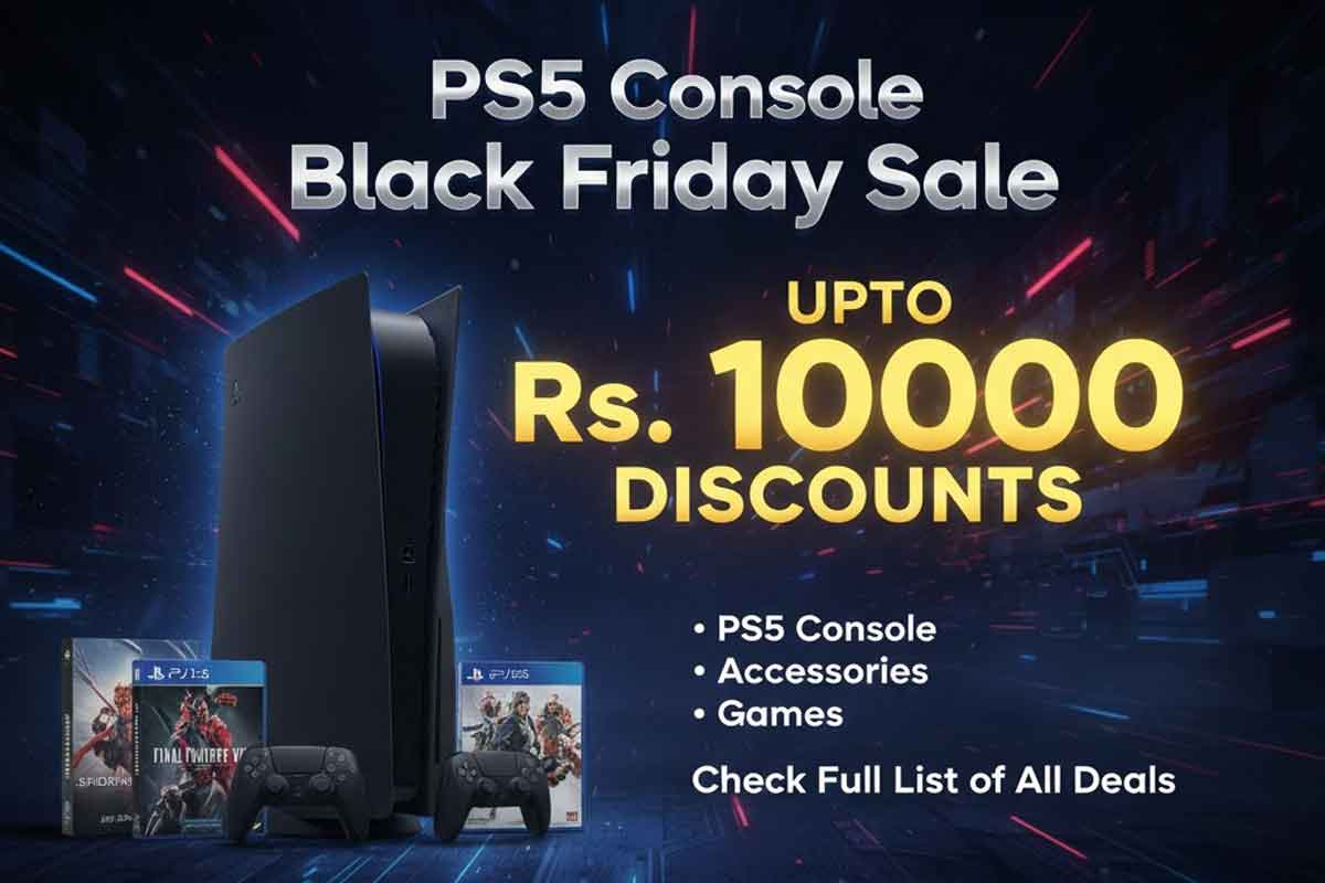 PS5 Console Black Friday Sale: Upto Rs. 10000 Discounts on PS5 Console, Accessories, Games - Check Full List of All Deals