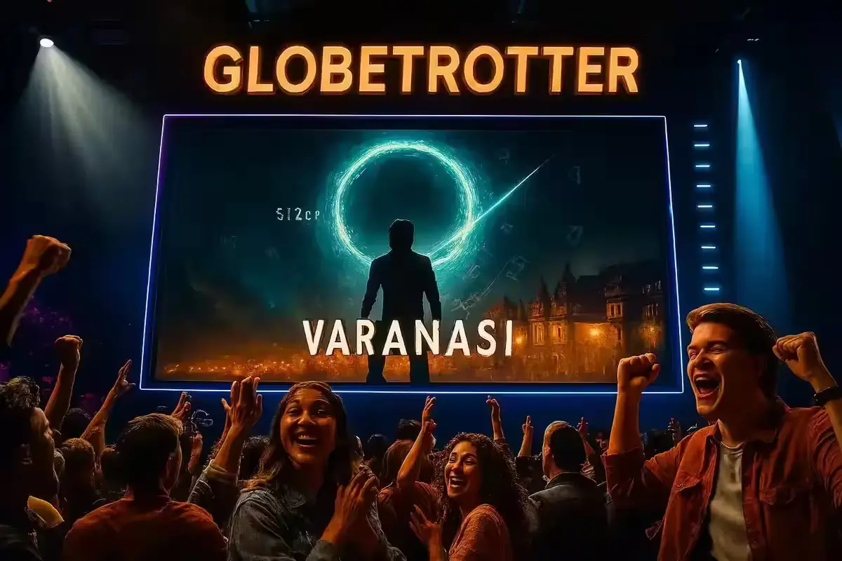 globetrotter event jiohotstar varanasi trailer teaser frame