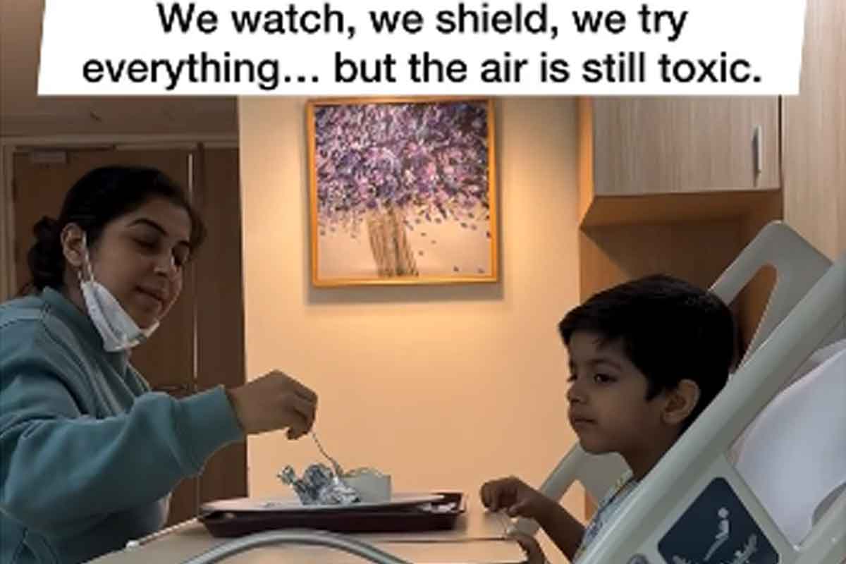 Viral Video: “Pushed My Child Into Surgery,” Noida Woman Says Severe Air Pollution in Delhi NCR