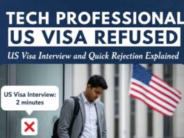 Tech Professional US Visa Refused – US Visa Interview and Quick Rejection Explained