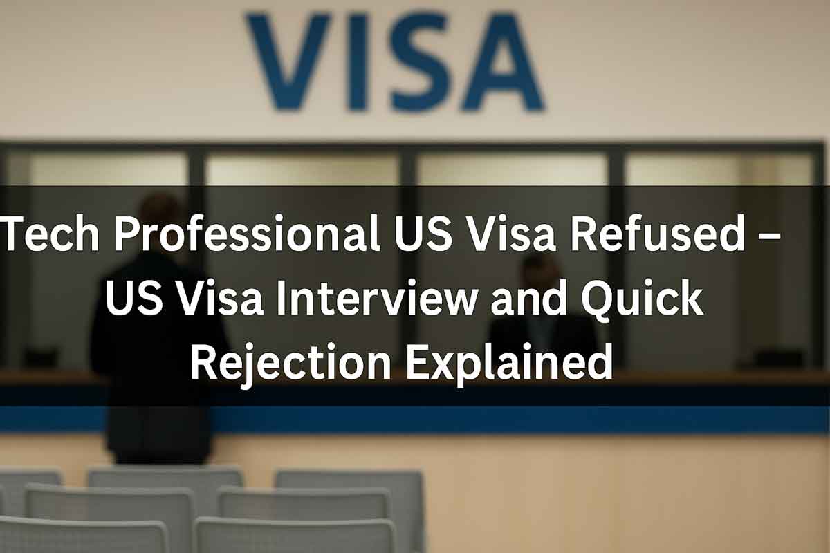 Tech Professional US Visa Refused – US Visa Interview and Quick Rejection Explained
