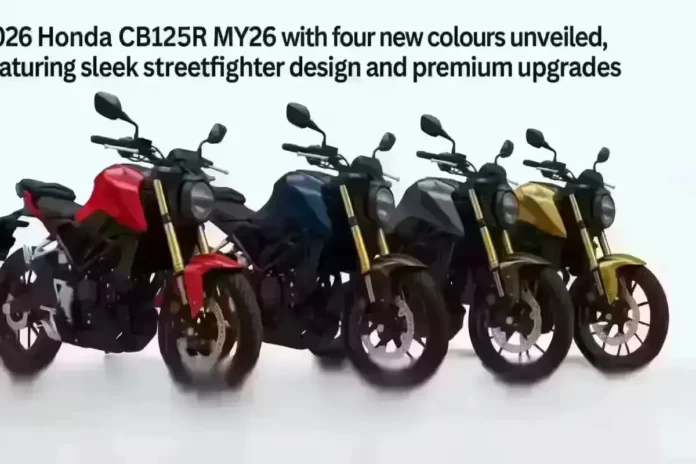 2026 Honda CB125R MY26 with four new colours unveiled