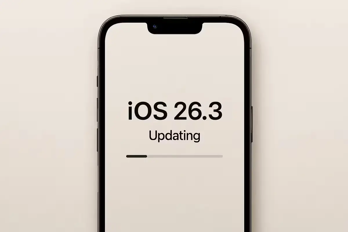 Apple iOS 26.3 Adds a Feature iPhone and Android Users Will Notice Apple iOS 26.3 update rollout screen on iPhone