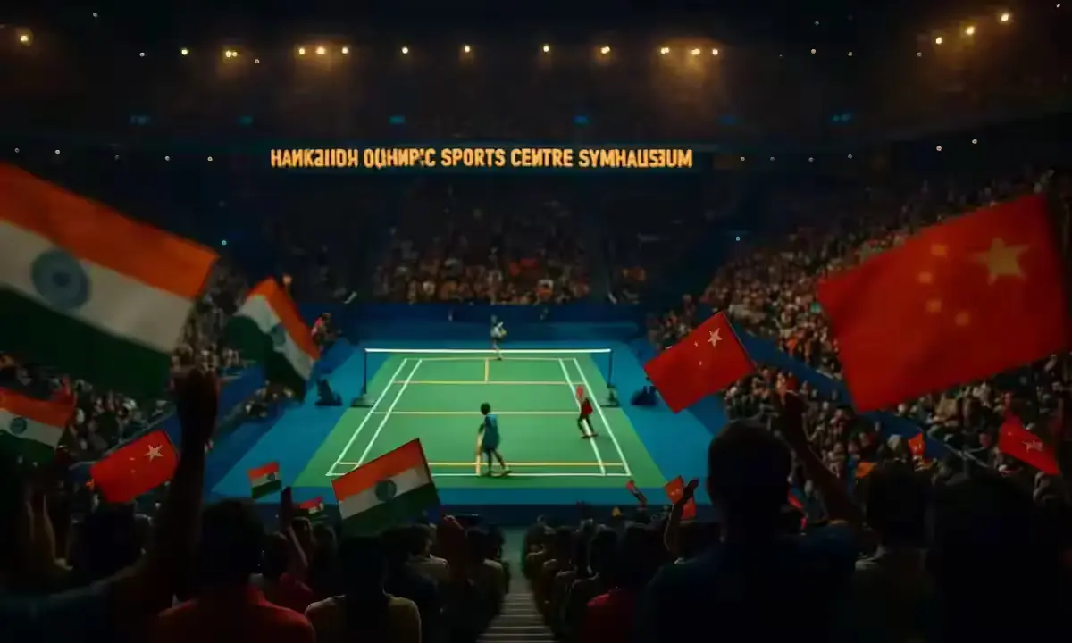Crowd atmosphere at Hangzhou Olympic Sports Centre for Badminton World Tour Finals